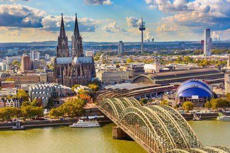 Aerial view of Cologne
